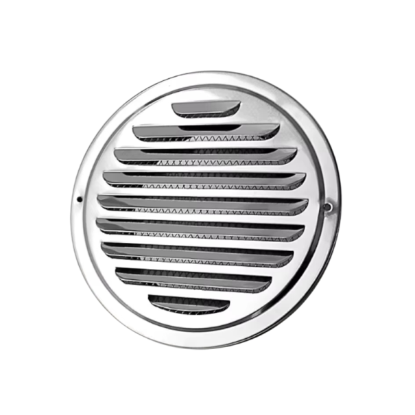 Grille de ventilation ronde 70 mm 68x125x35 mm Acier inoxydable 201 Grille de protection contre les insectes Ventilation intérieure et extérieure Évacuation et circulation de l'air 1