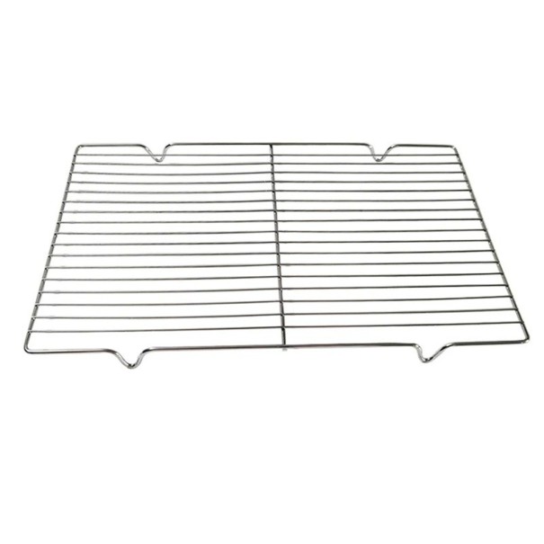 Grille en acier inoxydable 30 x 20,5 x 1,5 cm Grille de cuisson en acier inoxydable Grille résistante pour viande, légumes, poissons Grille à charbon et à gaz 1