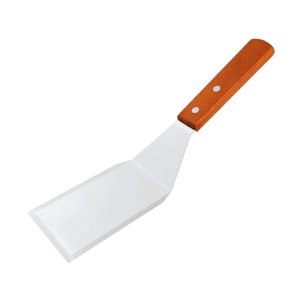 Grillip Spatula 29 x 7 x 12 x 11,6 cm Ruostumaton teräksinen lihankääntäjä ja hampurilaiset Puinen kahva BBQ keittiövälineet grillaukseen 1
