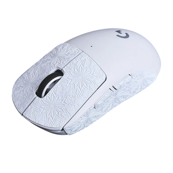 Grip páska na myš protiskluzové samolepicí nálepky ergonomický povrch pro lepší úchop a přesné ovládání herní myši bílá