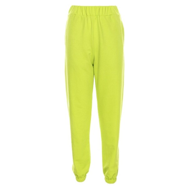 Groene joggingbroek voor dames met opschrift M