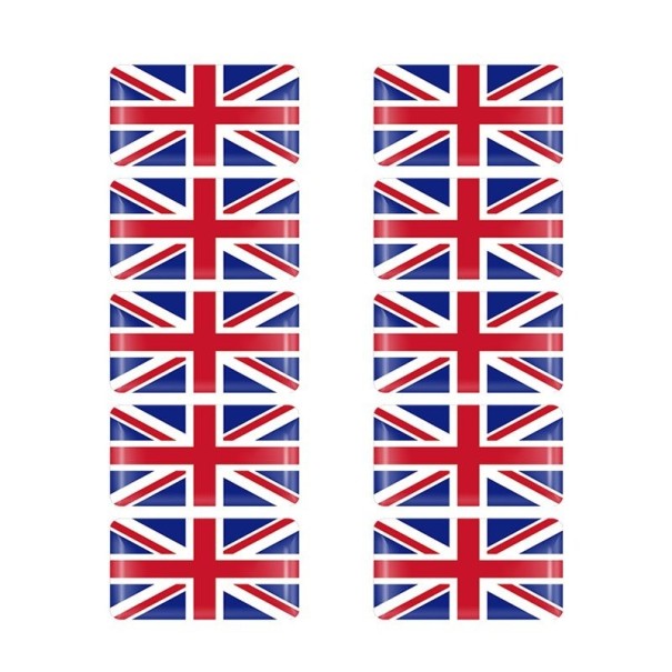 Großbritannien Flaggenaufkleber 10 Stk 1