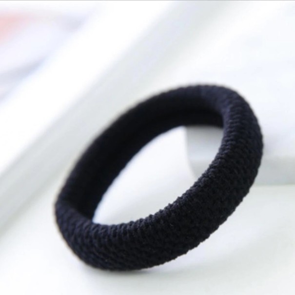 Grosse qualité élastique à cheveux noir