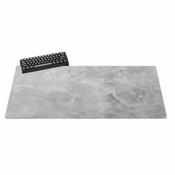 Große Tischunterlage für Maus und Tastatur 400 x 800 x 2 mm Hellgrau Für Schreibtisch für Computer und Laptop im Büro und Zuhause