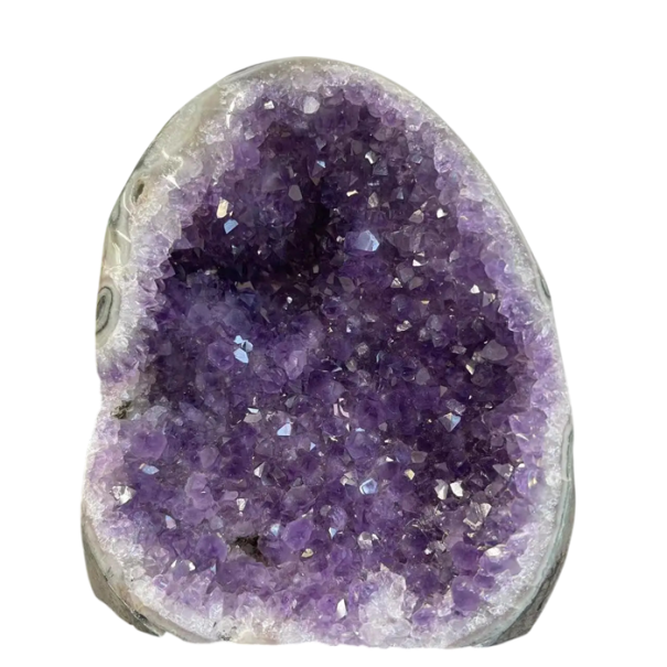 Groupe de cristaux d'améthyste naturel 600–700 g pierre irrégulière minéral violet décoration intérieure échantillon de collection 1