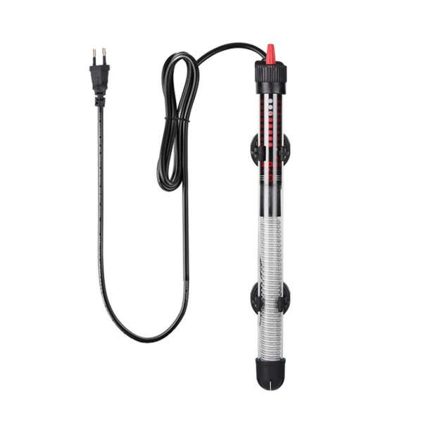 Grzałka akwariowa 100 W Zanurzeniowy regulowany grzałka ze szkła kwarcowego Wodoodporna izolacja Stabilne ogrzewanie z przyssawkami do wody słodkiej i morskiej 1