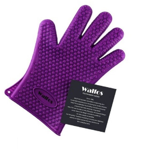 Guante de silicona para parrilla WALFOS morado