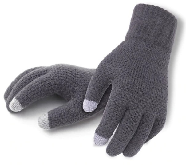 Guantes cálidos para hombre J2117 gris