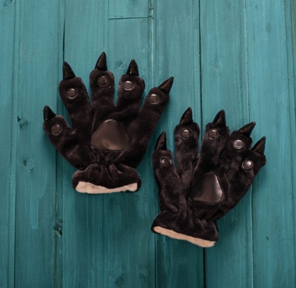 Guantes con garras negro