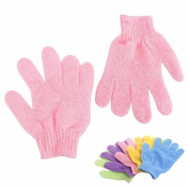 Guantes cosméticos rosa claro