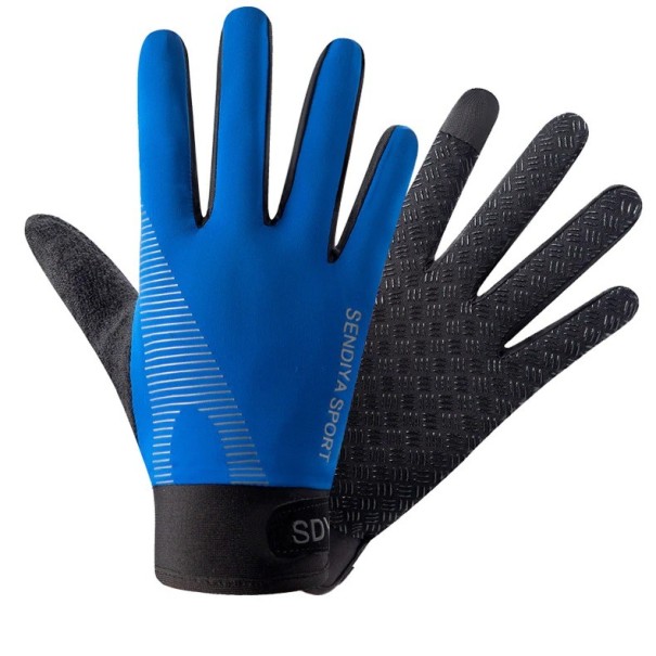 Guantes de ciclismo azul L