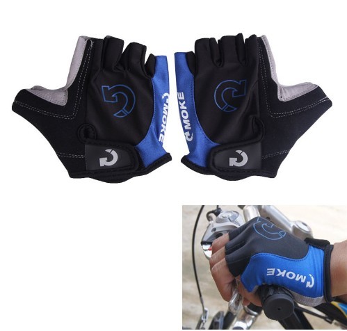 Guantes de ciclismo azul M