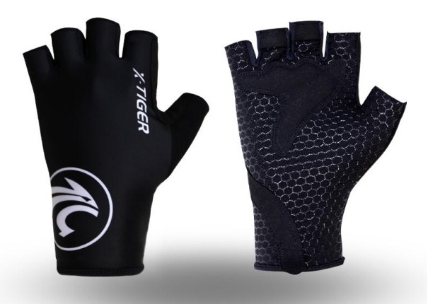 Guantes de ciclismo para hombre TIGER J959 gris y negro XL