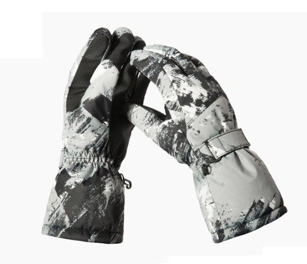 Guantes de esquí para hombre J1483 gris XL