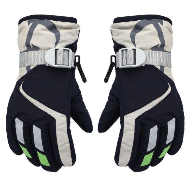 Guantes de esquí para niños Luren azul oscuro