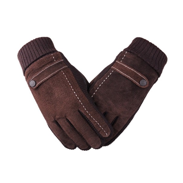 Guantes de invierno para hombre A4 marrón
