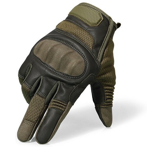 Guantes de moto P3451 verde militar L
