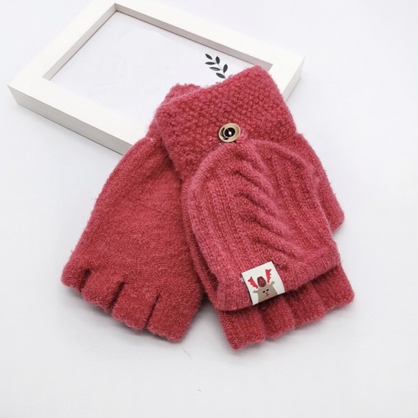 Guantes de navidad rojo
