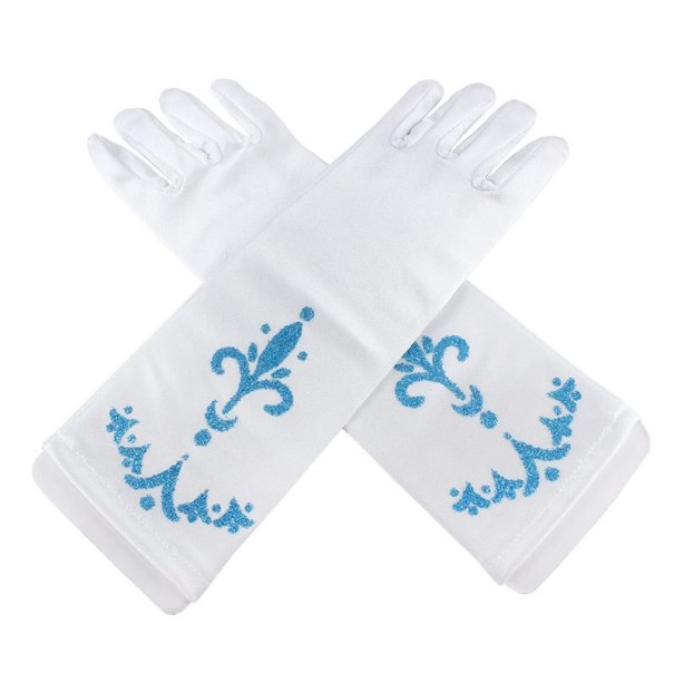 Guantes de niña para princesas blanco