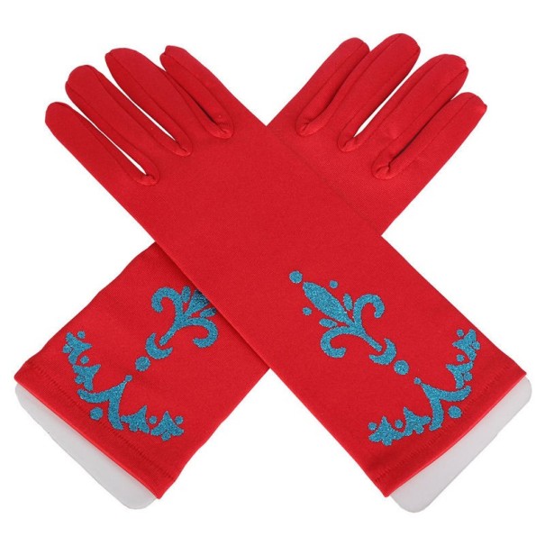 Guantes de niña para princesas rojo