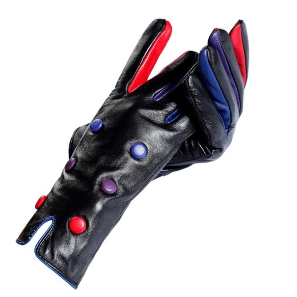 Guantes de piel de invierno para mujer A1 L