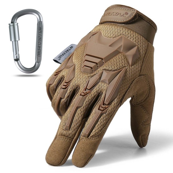 Guantes de protección tácticos marrón XL