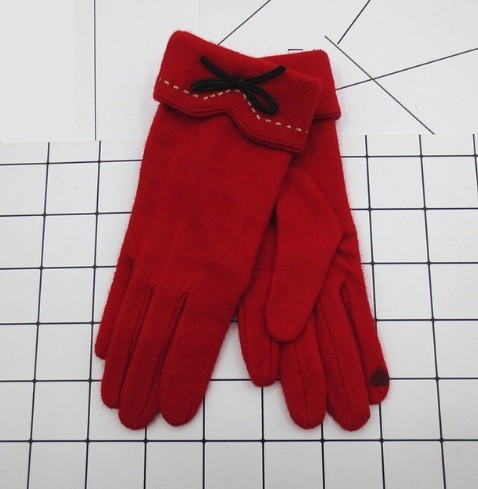 Guantes elegantes de mujer J3010 rojo