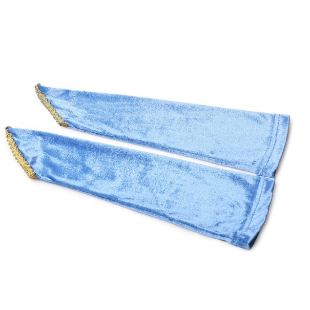 Guantes elegantes para niñas azul claro
