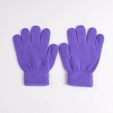 Guantes infantiles de otoño J3245 morado