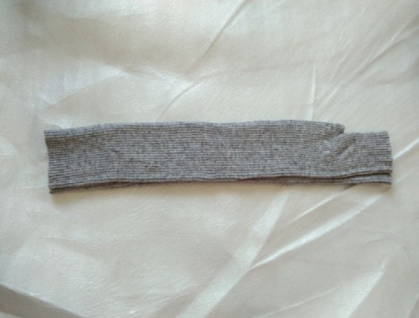 Guantes largos sin dedos para mujer J3111 gris