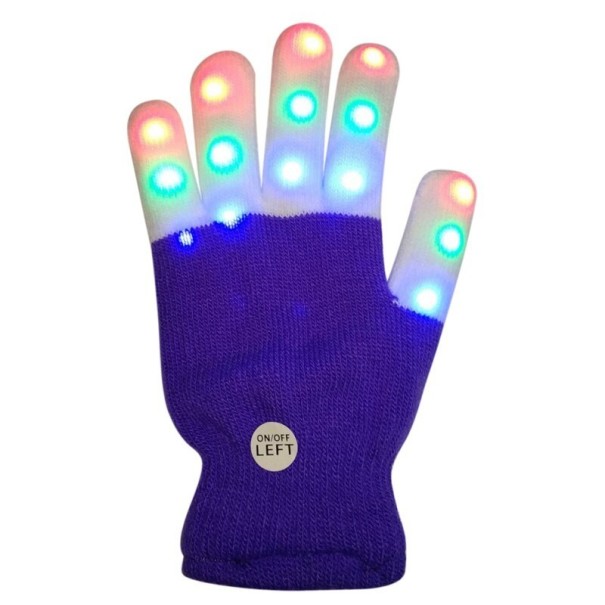 Guantes luminosos para niños azul