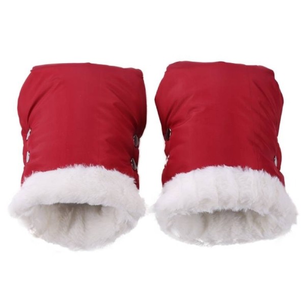 Guantes para el asa del cochecito rojo