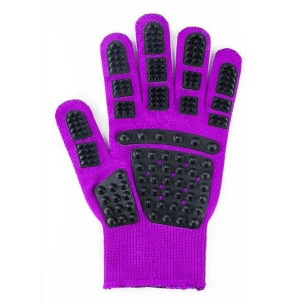 Guantes para peinar C721 morado 2 Guantes para peinar C721 morado 2