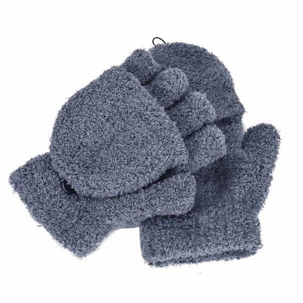 Guantes sin dedos para mujer J2839 gris