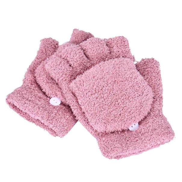 Guantes sin dedos para mujer J2839 rosa