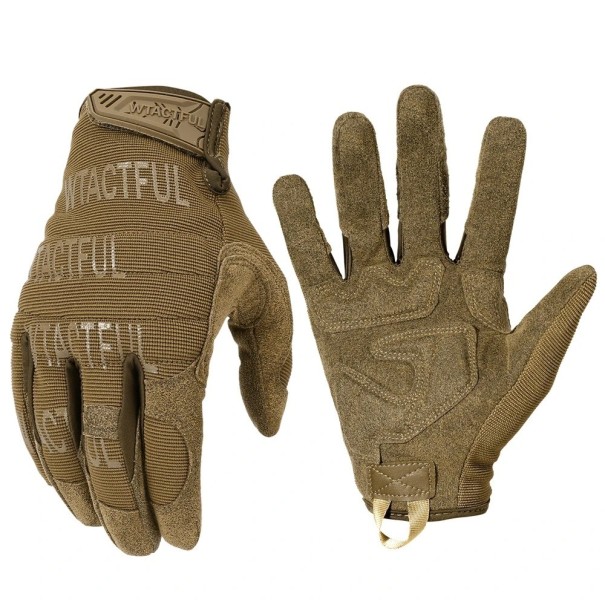 Guantes tácticos Guantes de entrenamiento militar Guantes antideslizantes marrón S