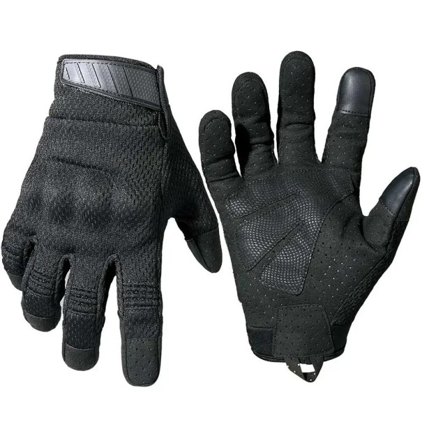 Guantes tácticos para hombre, guantes militares para pantalla táctil, guantes deportivos militares, guantes de paintball negro XL