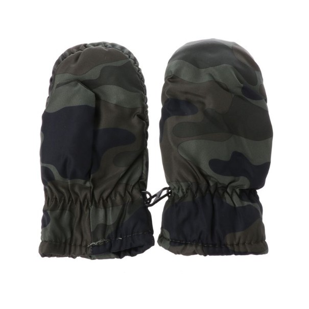 Guanti a palmo mimetici per bambini A551 verde militare