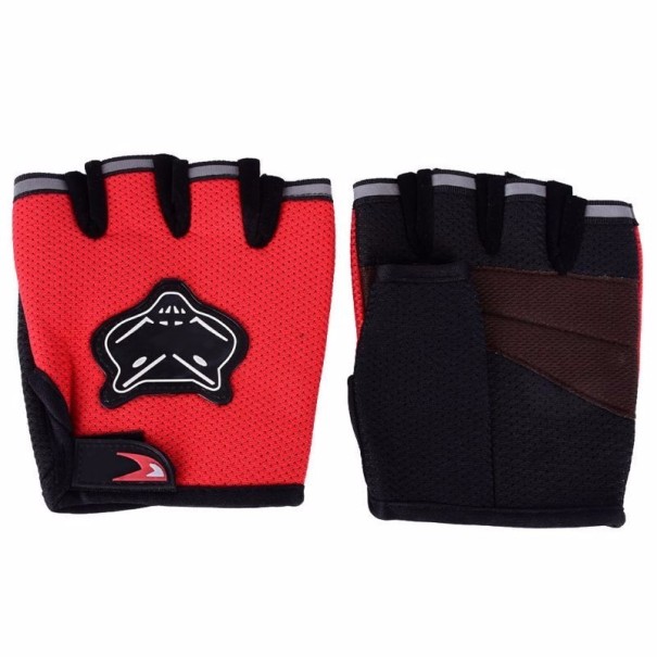 Guanti da ciclismo da uomo con stampa J2103 rosso