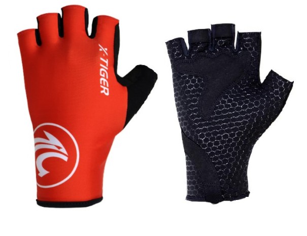 Guanti da ciclismo da uomo TIGER J959 rosso M
