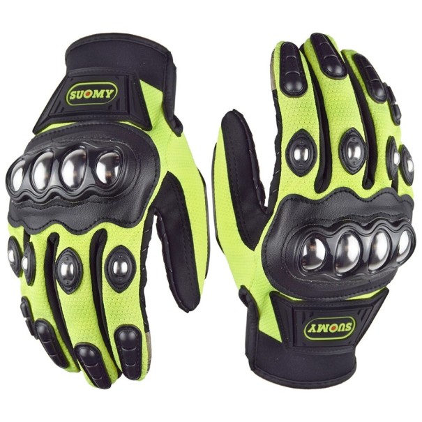 Guanti da moto P3456 verde L