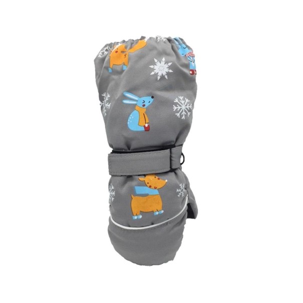 Guanti da sci per bambini grigio