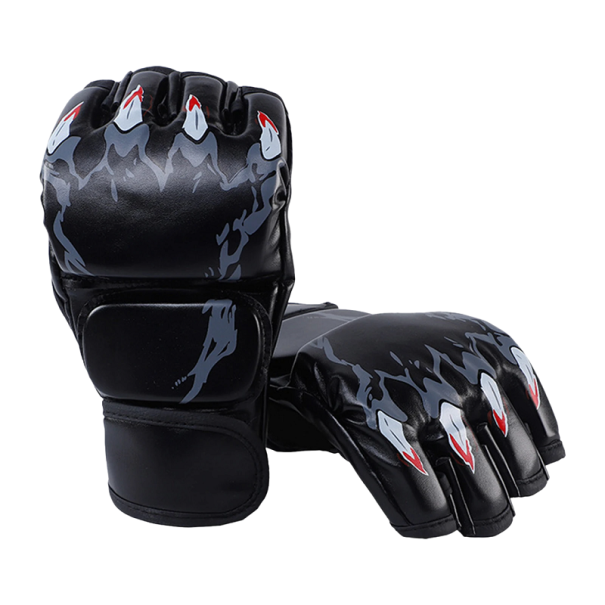 Guanti senza dita per MMA con artigli Guanti da boxe sacco Adatti per uomini e donne 24 x 13 x 5 cm nero