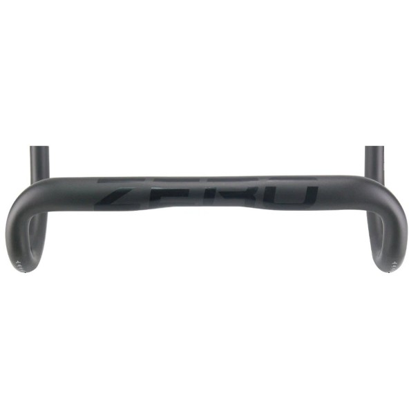 Guiador de carbono para estrada com formato ergonómico 400 mm largura superior 380 mm largura inferior carbono preto para bicicleta de estrada 1