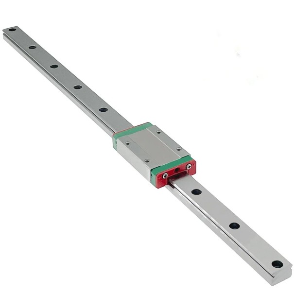 Guidage linéaire MGN15H avec chariot 150 mm rail compact argenté avec bloc rouge-vert pour CNC et imprimantes 3D 1