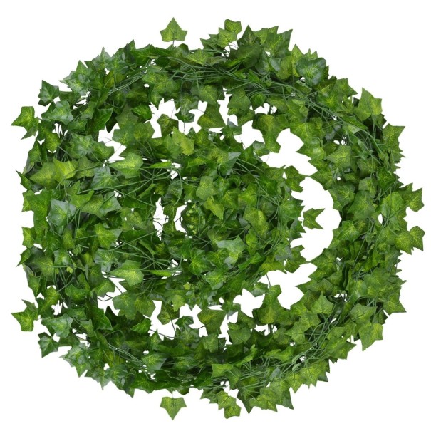 Guirlande artificielle de feuilles de lierre 12 pcs 1