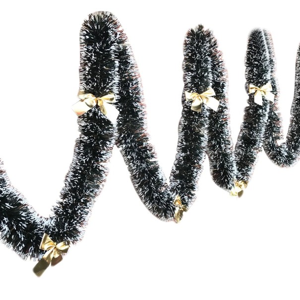 Guirlande de Noël avec des nœuds J1638 doré