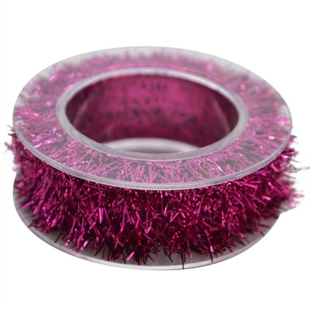 Guirlande de Noël colorée rose foncé