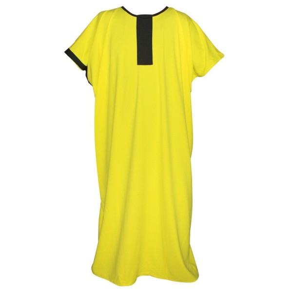 Gul maxikjole XL