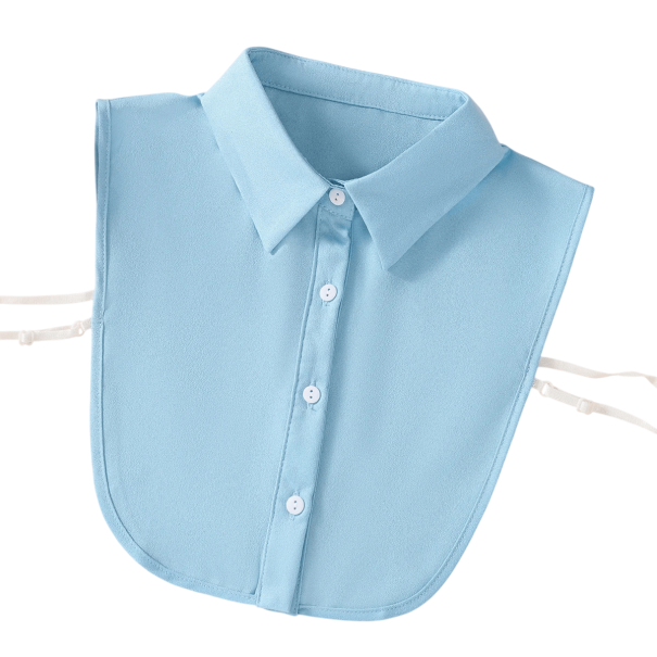 Guler fals pentru femei Guler detasabil Guler decorativ pentru rochie bluză pulover Accesoriu de modă elegant pentru fiecare ocazie albastru